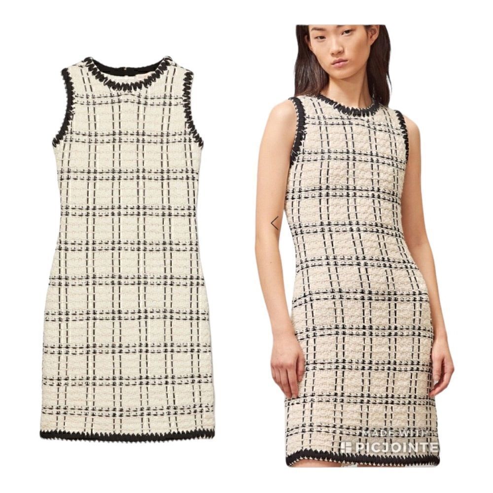 Tory Burch | Linen Wool Tweed Blend Sleeveless Mini Dress | XS
